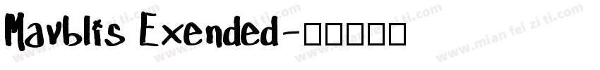 Mavblis Exended字体转换